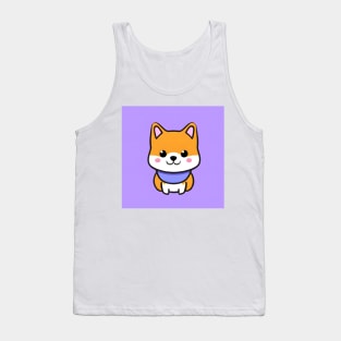 Cute Dog Puppy Art 2 (Akita Inu puppy/Corgi puppy) Tank Top